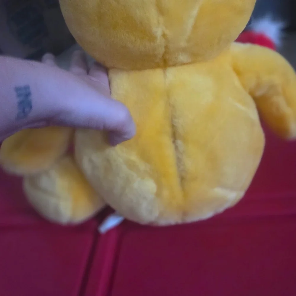 NWT Vintage Swing Me Plush Tickle Tickle Wiggle Wiggle Large Yellow Dan Dee
